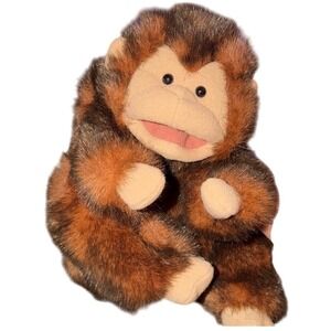 Folkmanis‎ Puppets Brown Monkey Hand Puppet Plush Toy Kids